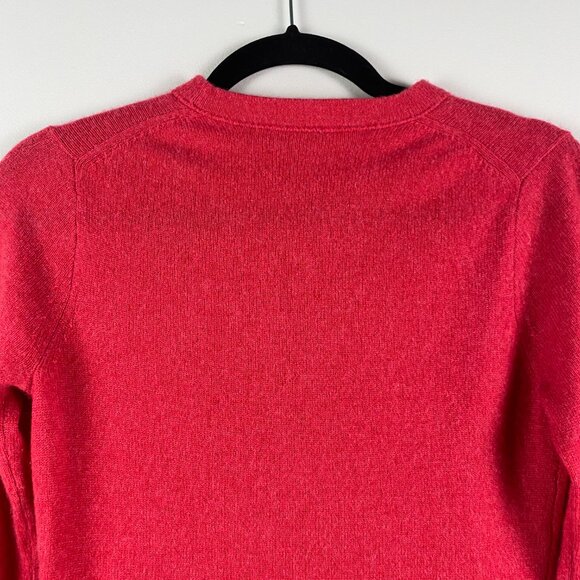 J. Crew 100% Cashmere Sweater Medium Pink Pullover Long Sleeve Knit - Picture 6 of 9